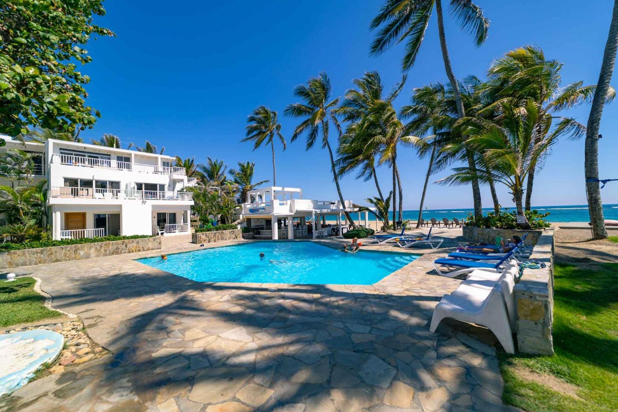 Kite Beach Oceanfront 1St Row Two Bedrooms And Patio Cabarete Exteriér fotografie